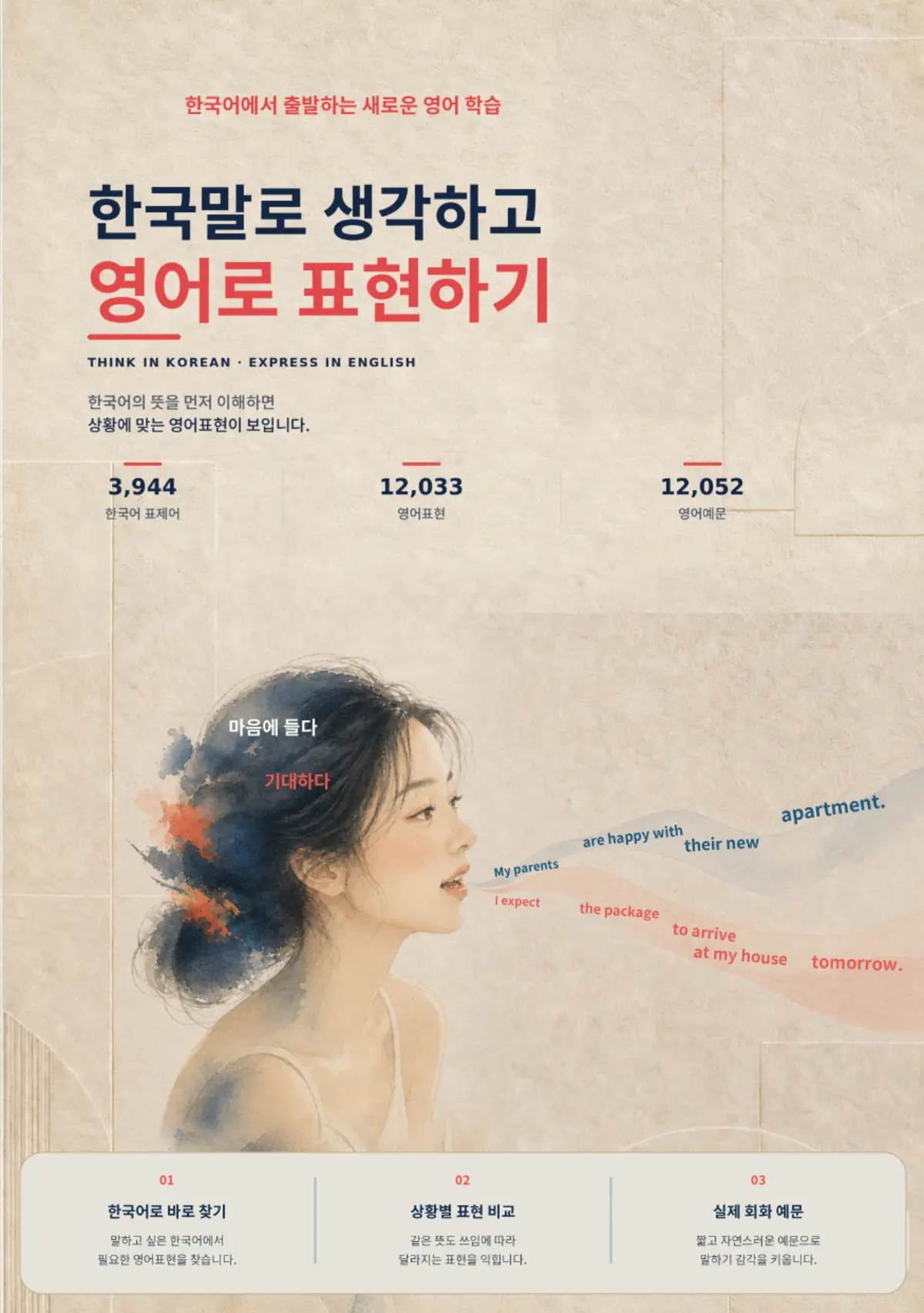 한국말로 생각하고 영어로 표현하기 표지